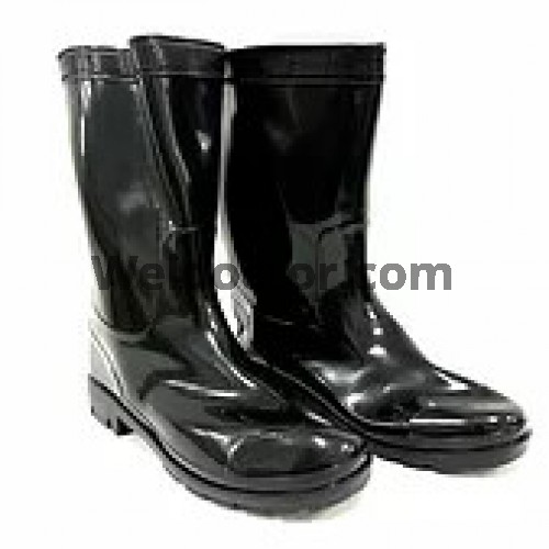 Black PVC Boots